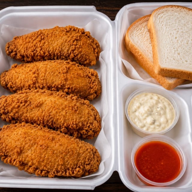 Flounder 4 Pcs Sandwich.