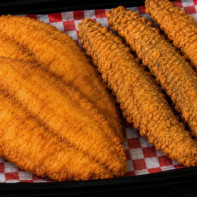 2 Tilapia & 3 Whiting.