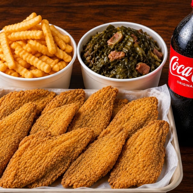 8 Pcs Fried Whiting.