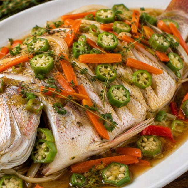 Steamed Fish.