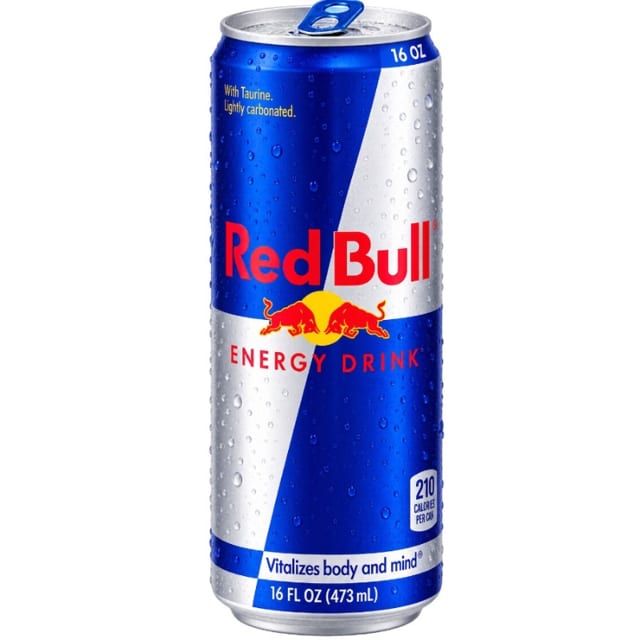 12oz Red Bull.